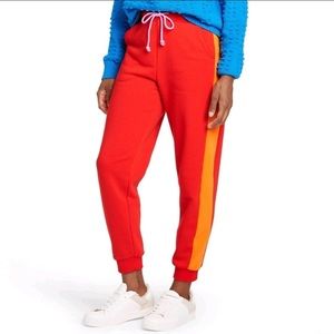 Lego x target women’s joggers red orange medium nwt